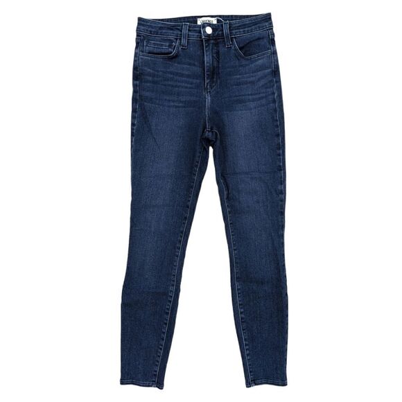 L'AGENCE Women's High Rise Skinny Margot Dark Wash Prime Blue Jeans Size 26 - Picture 7 of 14